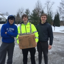 Books and Board Games Drive in Snow